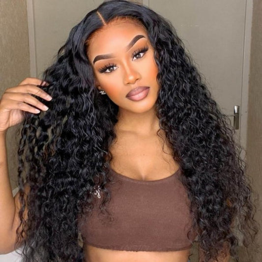 Top Quality Raw Hair 5X5 Closure HD Lace Wig Water Wave