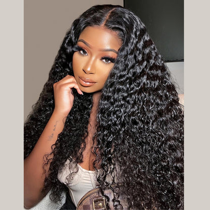 BYE-BYE KNOTS 13X6 HD LACE FRONTAL SUPER PRE-PLUCKED WIG /WATER WAVE