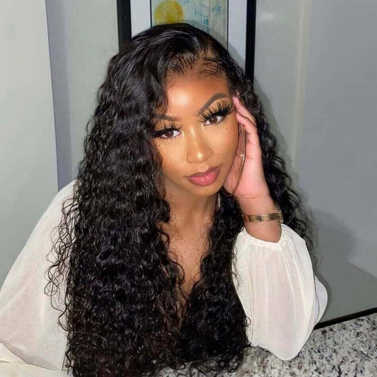 BYE-BYE KNOTS 13X6 HD LACE FRONTAL SUPER PRE-PLUCKED WIG /WATER WAVE