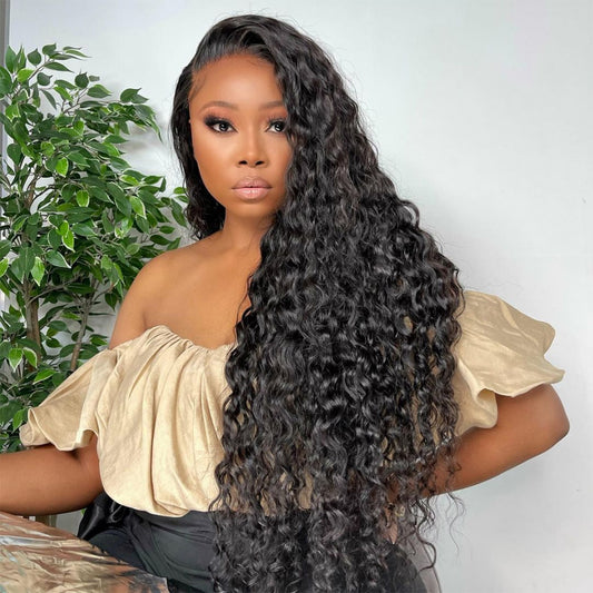 Top Quality Raw Hair 13X4/13X6 Full Frontal HD Lace Wig Water Wave