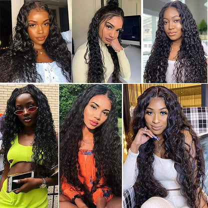Upgrade 13x6 Fitted Cap “SUPER Pre-plucked HD Lace” Front Wig Water Wave