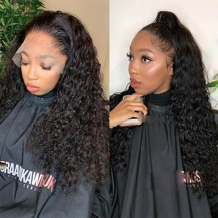 Upgrade 13x6 Fitted Cap “SUPER Pre-plucked HD Lace” Front Wig Water Wave