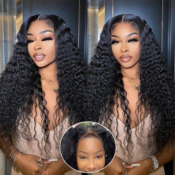 "One Fits All" 9x6 Lace Parting HD LACE Super Preplucked Hairline Water Wave Wig