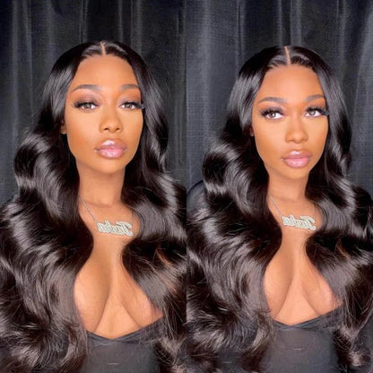 360 Transaprent Lace Front Wig Long Body Wave Hair