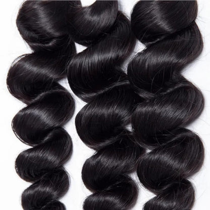 100% Virgin Human Hair Bundles 10-26 Inches 3 Bundles Loose Wave