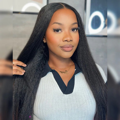 Top Quality Raw Hair 13X4/13X6 Full Frontal HD Lace Wig Yaki