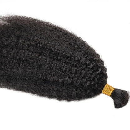 Bulk Hair for Braiding 100% Human Hair Braid Extensions Kinky Straight