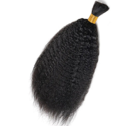 Bulk Hair for Braiding 100% Human Hair Braid Extensions Kinky Straight