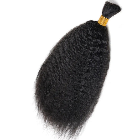 Bulk Hair for Braiding 100% Human Hair Braid Extensions Kinky Straight