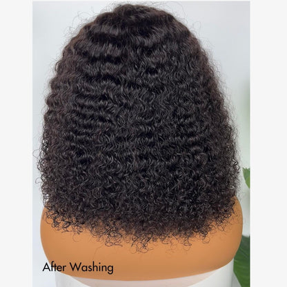 HD LACE 9x6 Lace Parting Super Preplucked Hairline Density Wig Burmese Pix Curly