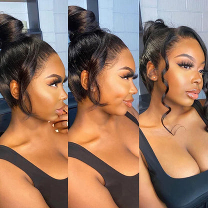 BYE-BYE KNOTS 360 HD LACE FAKE SCALP BODY WAVE WIG / Invisi-Strap