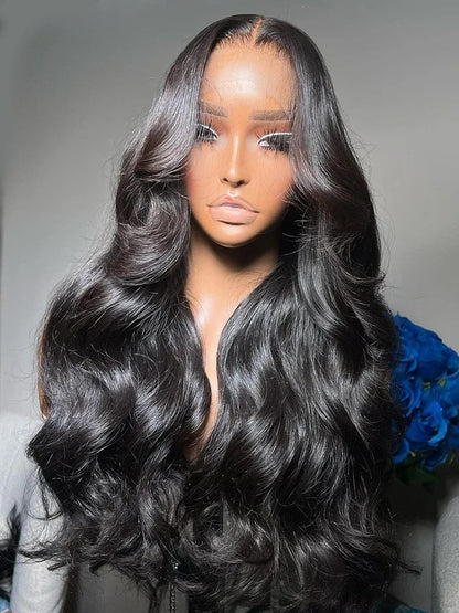 BYE-BYE KNOTS HD LACE 7X5 CLOSURE  LACE WIG / BODY WAVE