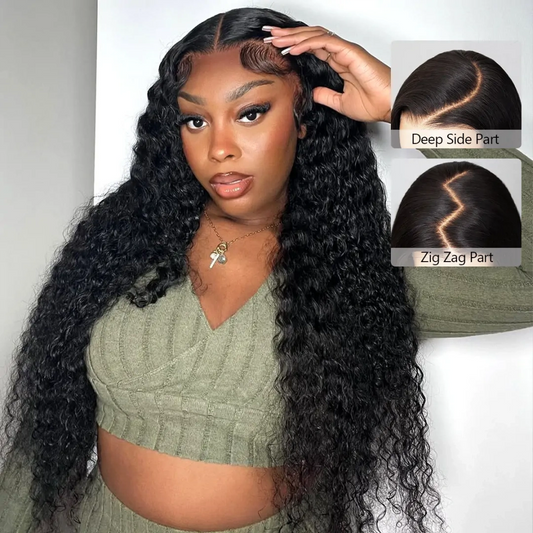 Upgraded Drawstring 13X4/13X6 Full Frontal HD Lace Wig Curly