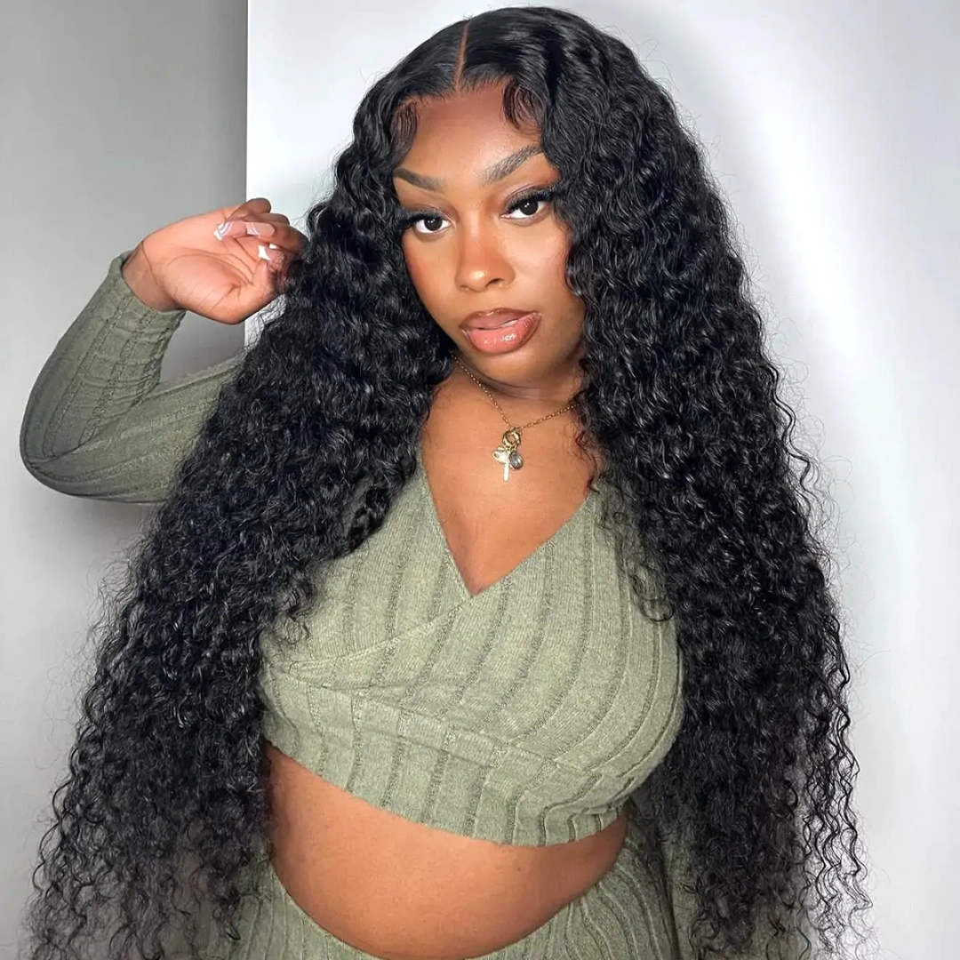 Upgraded Drawstring 13X4/13X6 Full Frontal HD Lace Wig Curly