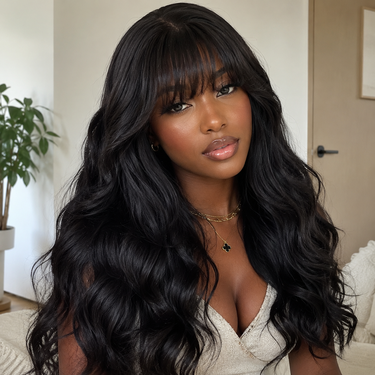 13X6  FIT 2.0 HD LACE FRONT SUPER PRE-PLUCKED WIG / BODY WAVE WITH BANG