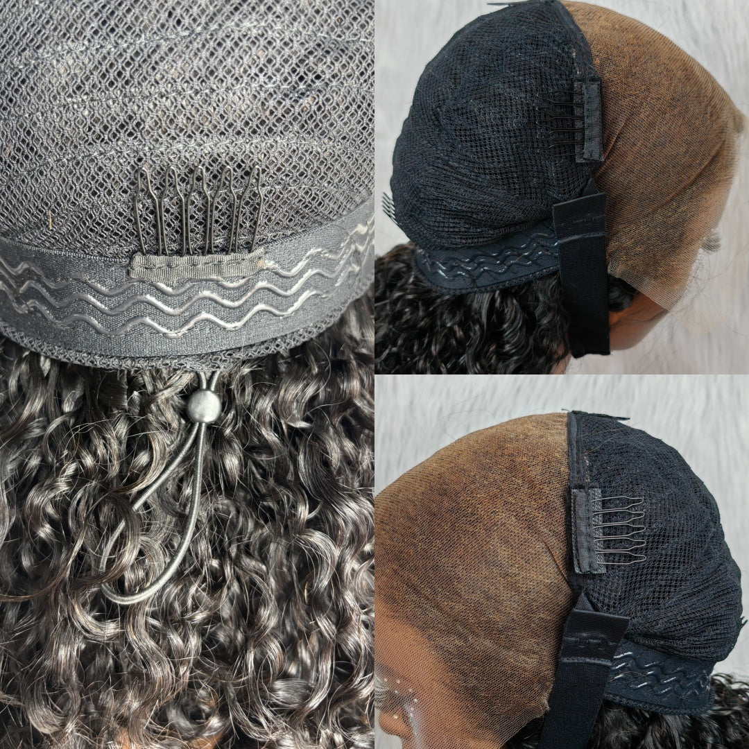 Upgraded Drawstring 13X4/13X6 Full Frontal HD Lace Wig Highlight Yaki Wavy