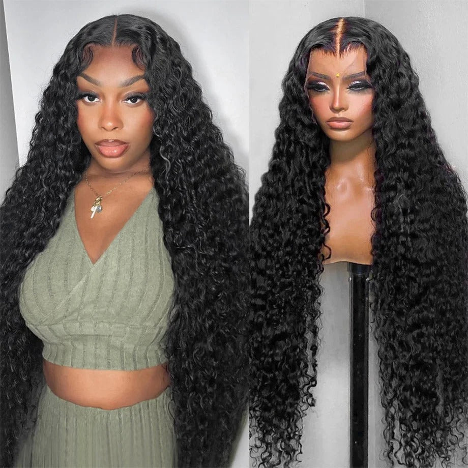 BYE-BYE KNOTS HD LACE 5X5 CLOSURE LACES WIG / Deep Wave