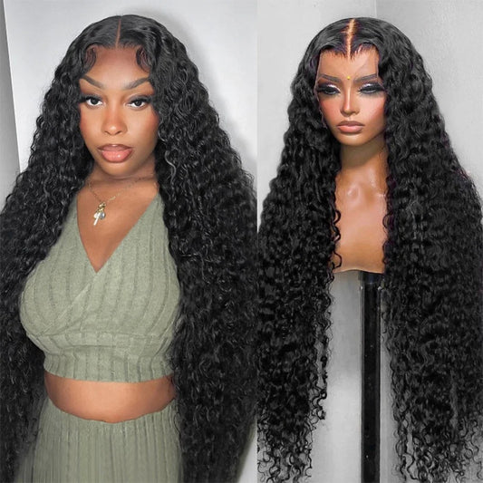 BYE-BYE KNOTS HD LACE 5X5 CLOSURE LACES WIG / Deep Wave