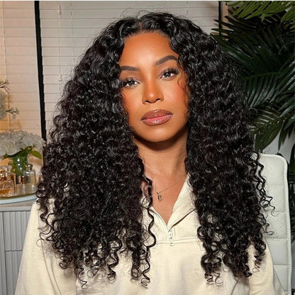 HIGH DENSITY PRE-PLUCKED HD LACE 6X6 LACE CLOSURE WATER CURL WIG