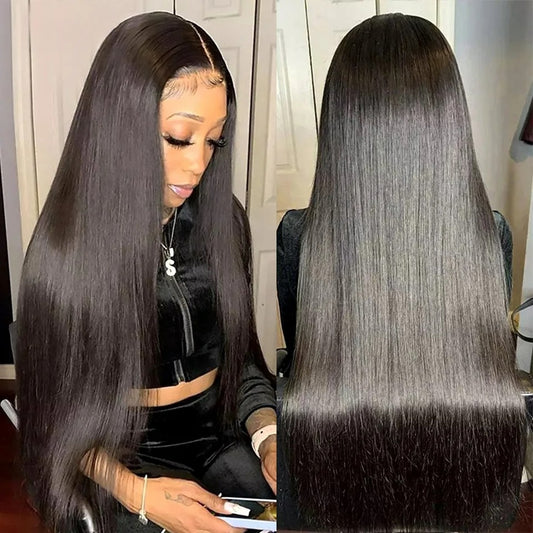 BYE-BYE KNOTS HD LACE 5X5 CLOSURE LACES WIG / Straight