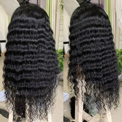 HD LACE 9x6 Lace Parting Super Preplucked Hairline Density Wig Deep Wave