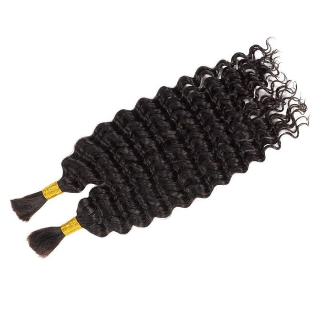 Bulk Hair for Braiding 100% Human Hair Braid Extensions Deep Wave