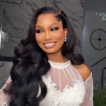 “M” Shape  Hairline 13X6 HD Lace Front Wig Body Wave Wavy