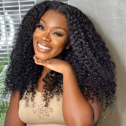 HIGH DENSITY PRE-PLUCKED HD LACE 6X6 LACE CLOSURE WATER CURL WIG