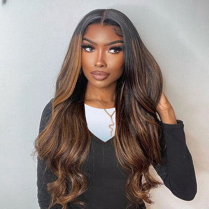 【DEAL】HD Lace 13x6 SUPER Pre-plucked Highlight Body Wave Wig