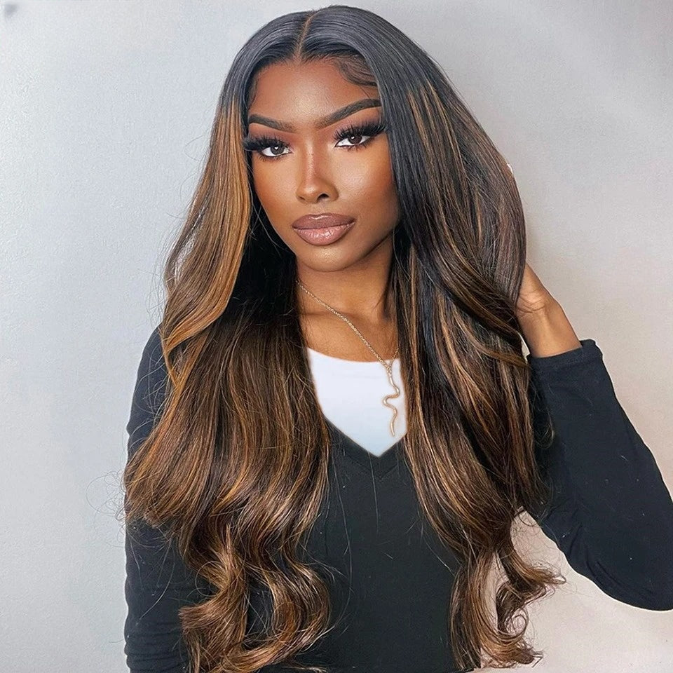 【DEAL】HD Lace 13x6 SUPER Pre-plucked Highlight Body Wave Wig
