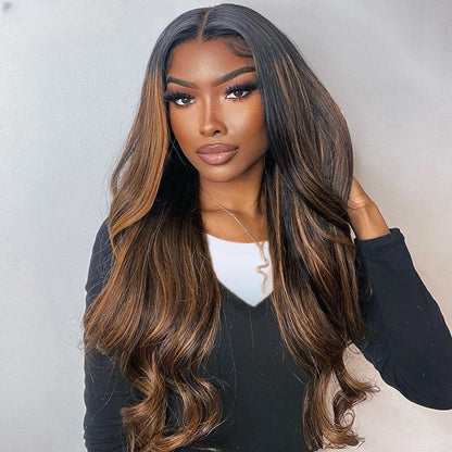 【DEAL】HD Lace 13x6 SUPER Pre-plucked Highlight Body Wave Wig