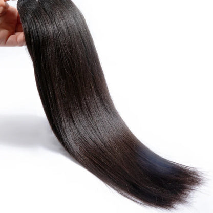 100% Virgin Human Hair Bundles 10-26 Inches 3 Bundles Light Yaki Straight
