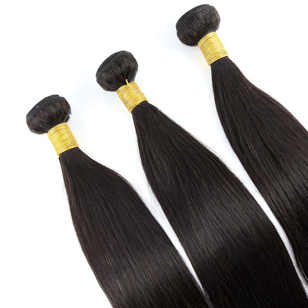 100% Virgin Human Hair Bundles 10-26 Inches 3 Bundles Straight/Body Wave