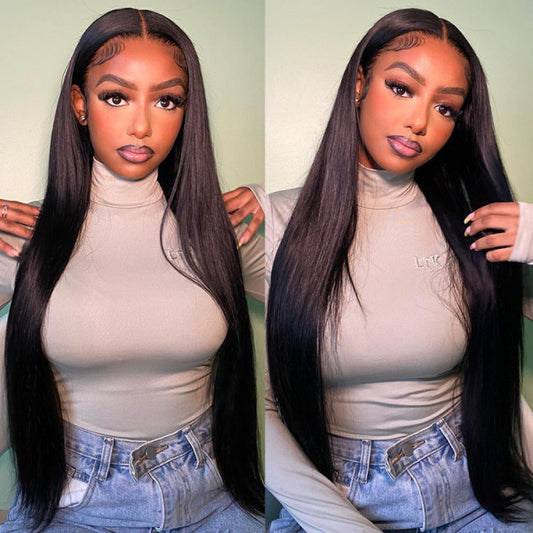 HD LACE 3D Dome Cap 9x6 Super Preplucked with Drawstring Wig Straight