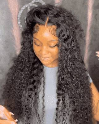 13x4 PRE-PLUCKED LOOSE WAVE HUMAN HAIR LACE FRONT WIG