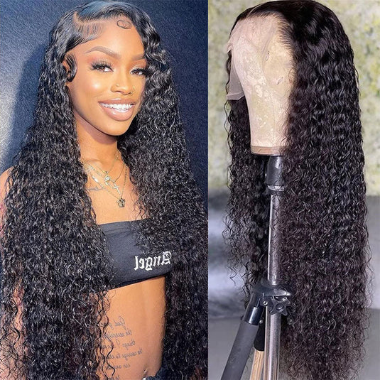 UPGRADED FULL LACE (WITHOUT MESH) TRANSPARENT LACE Curly INVISI-STRAP WIG