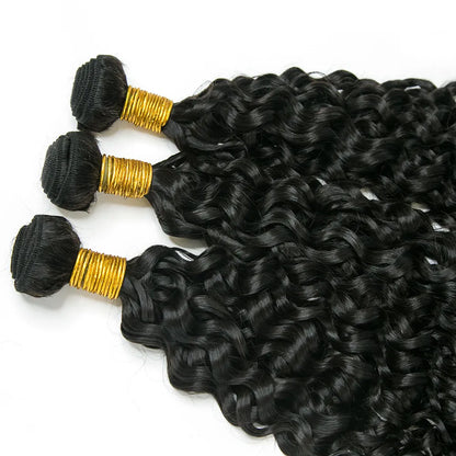 100% Virgin Human Hair Bundles 10-26 Inches 3 Bundles Water Wave