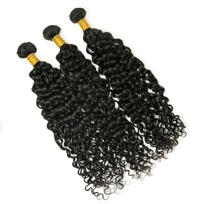 100% Virgin Human Hair Bundles 10-26 Inches 3 Bundles Water Wave