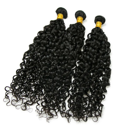 100% Virgin Human Hair Bundles 10-26 Inches 3 Bundles Water Wave