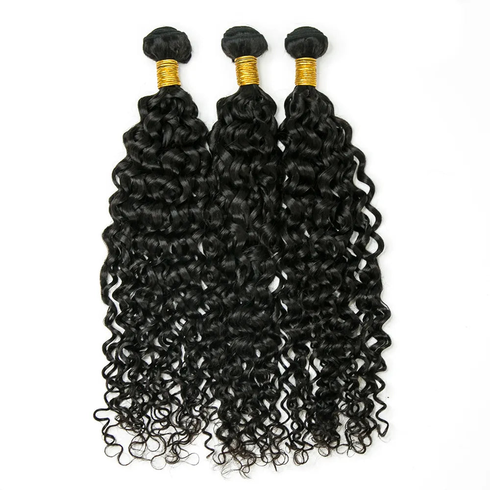 100% Virgin Human Hair Bundles 10-26 Inches 3 Bundles Water Wave