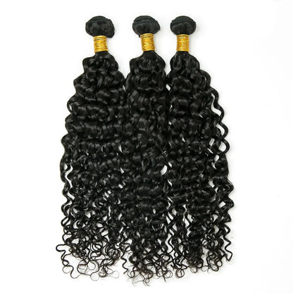 100% Virgin Human Hair Bundles 10-26 Inches 3 Bundles Water Wave