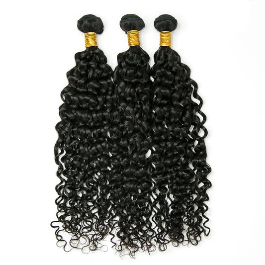 100% Virgin Human Hair Bundles 10-26 Inches 3 Bundles Water Wave