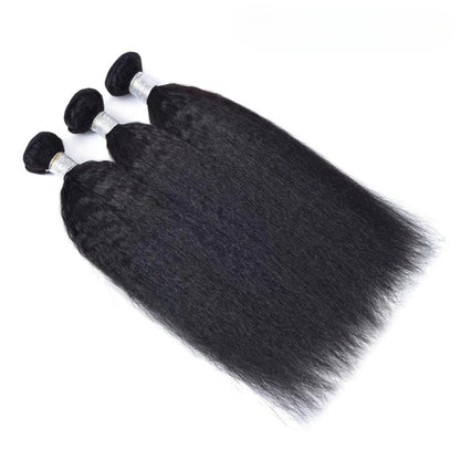 100% Virgin Human Hair Bundles 10-26 Inches 3 Bundles Kinky Straight