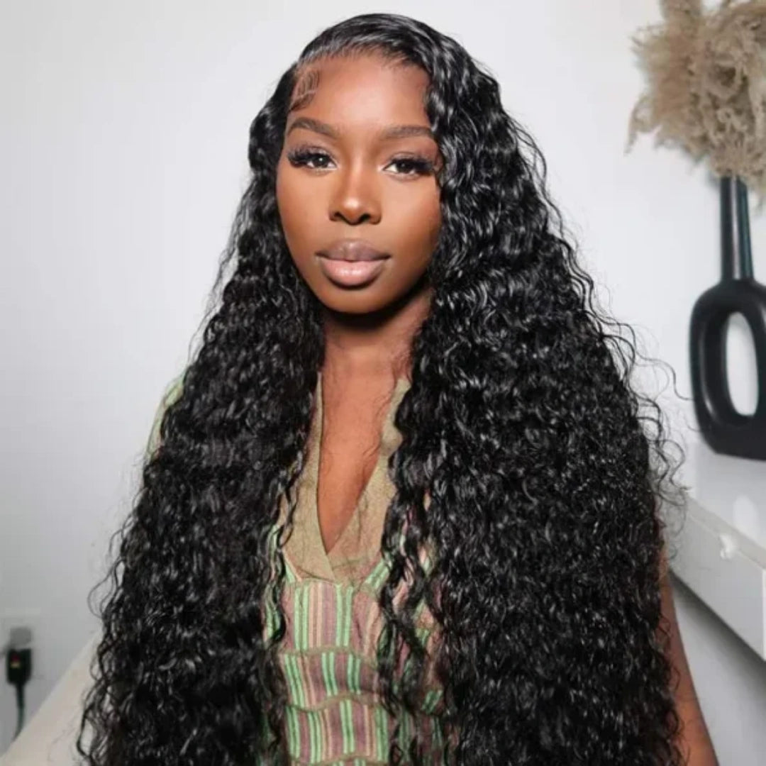 Upgraded Drawstring 13X4/13X6 Full Frontal HD Lace Wig Water Wave