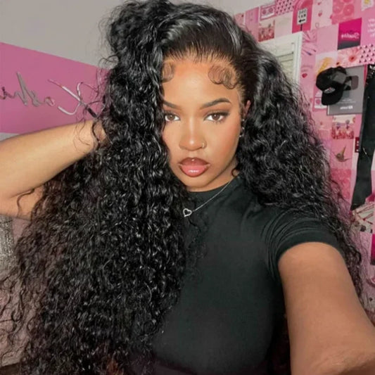 Upgraded Drawstring 13X4/13X6 Full Frontal HD Lace Wig Water Wave