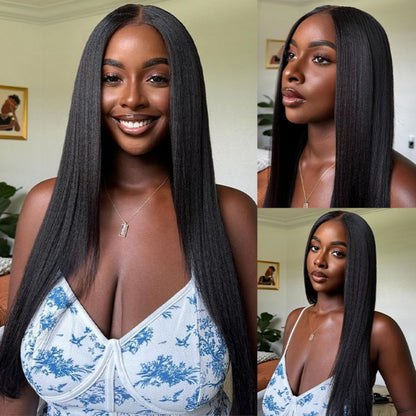 Top Quality Raw Hair 13X4/13X6 Full Frontal HD Lace Wig Yaki