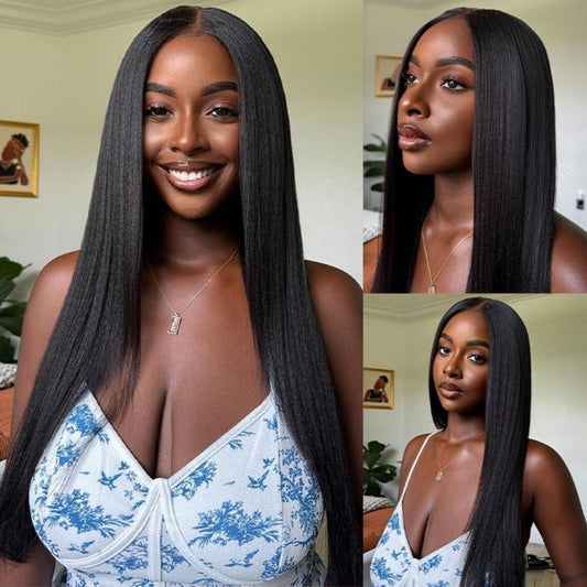 Top Quality Raw Hair 13X4/13X6 Full Frontal HD Lace Wig Yaki