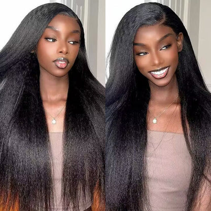 Upgraded Drawstring 13X4/13X6 Full Frontal HD Lace Wig Yaki Straight