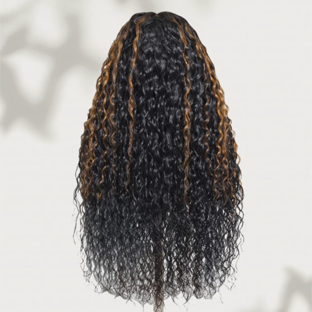 【DEAL】“SUPER Pre-plucked HD Lace” 13x6 Lace Front Wig Highlight Water Wave