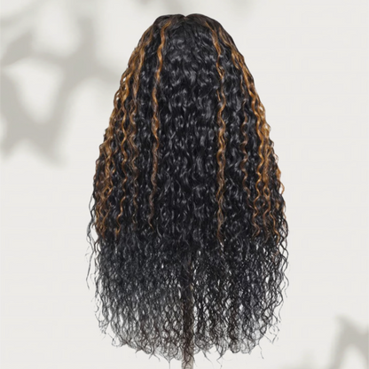 【DEAL】“SUPER Pre-plucked HD Lace” 13x6 Lace Front Wig Highlight Water Wave